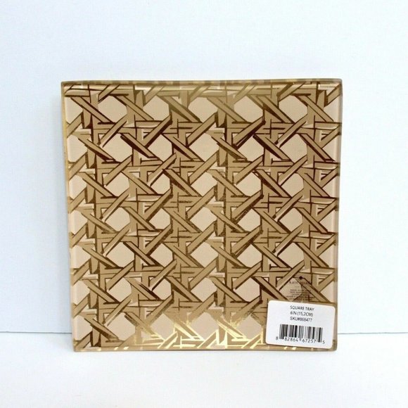 kate spade x Lenox Square Tray Gold Tone NO BOX - Picture 2 of 4
